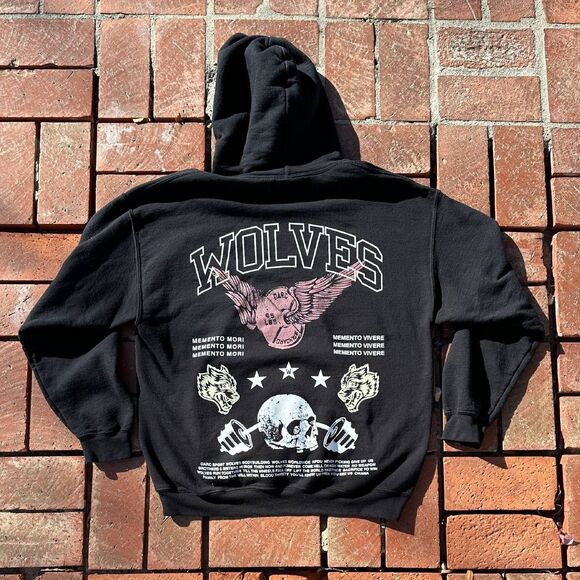 Darc Sport Other - Darc Sport - Wolves - M - Bodybuilding Hoodie - Black - Pre-Owned